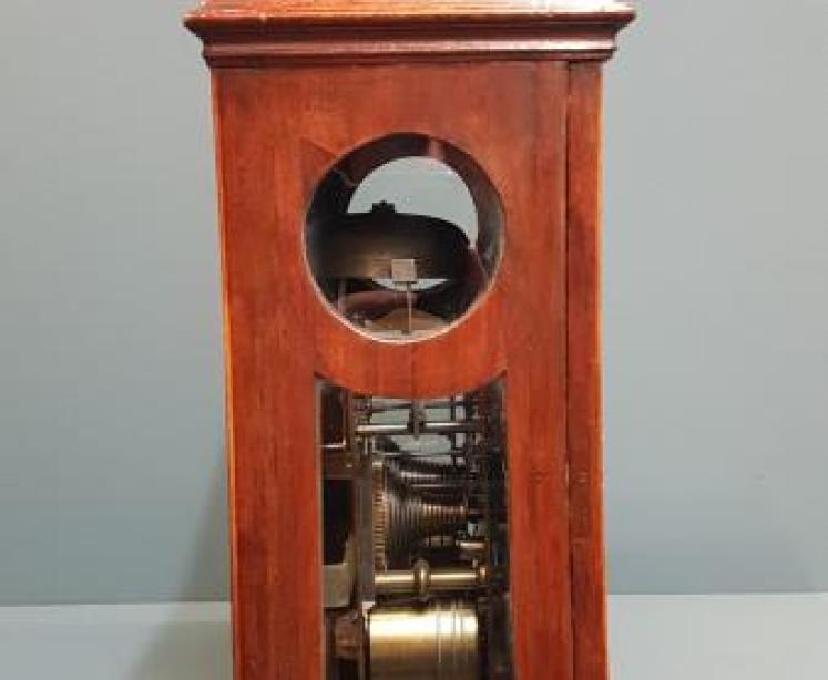 George III Mahogany Bracket Clock - Image 6