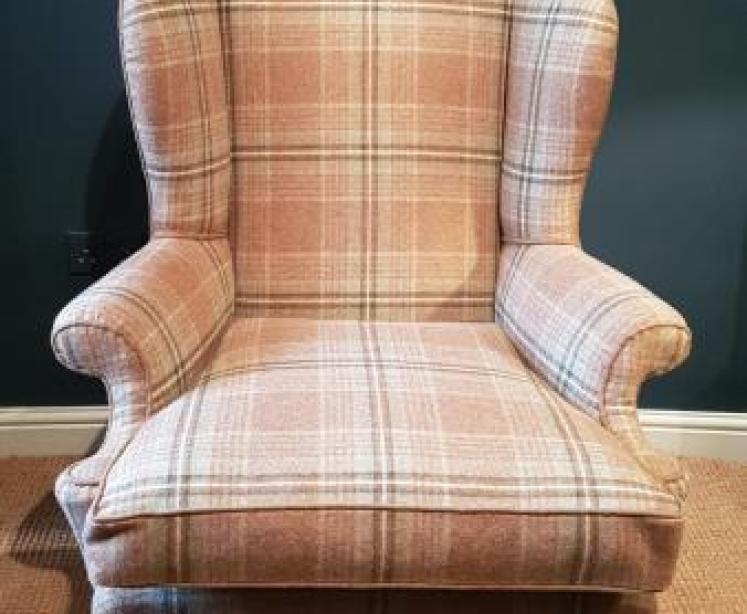 Late Victorian Wing Back Arm Chair - Image 7