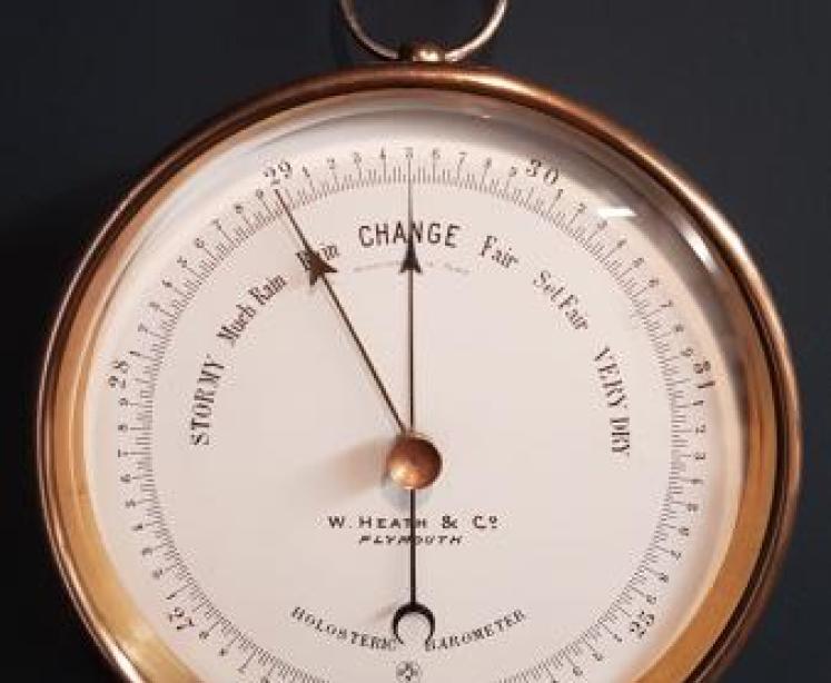 Victorian Enamel Dial Marine Barometer - Image 1