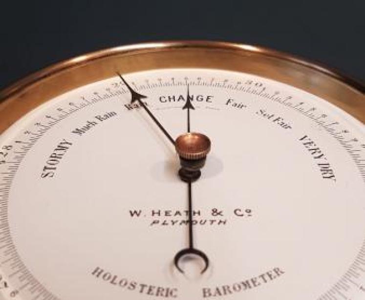 Victorian Enamel Dial Marine Barometer - Image 5