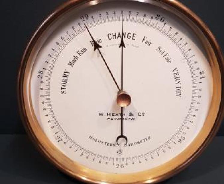 Victorian Enamel Dial Marine Barometer - Image 7