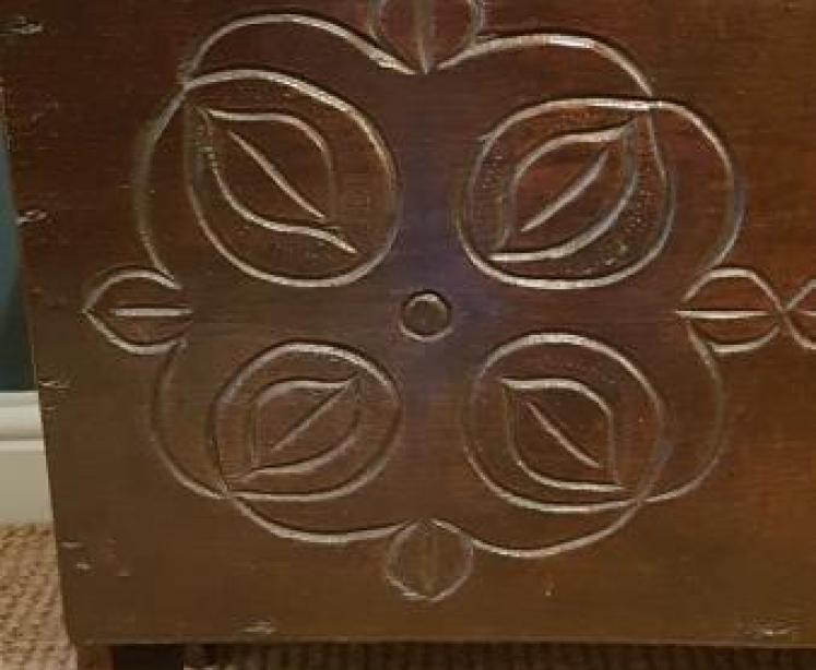 Period Oak Sword Box - Image 5