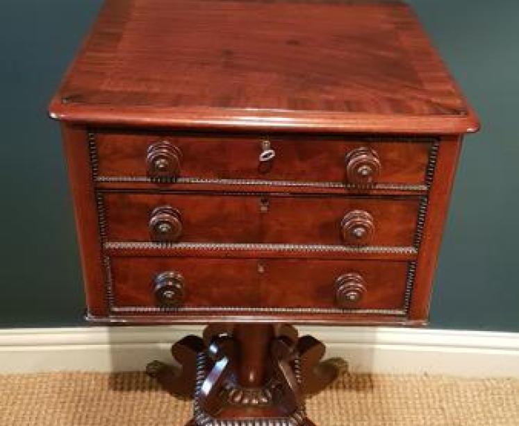 Fine Quality Regency Mahogany Lamp Table - Image 5