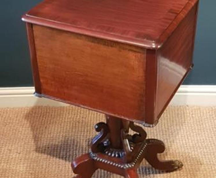 Fine Quality Regency Mahogany Lamp Table - Image 7