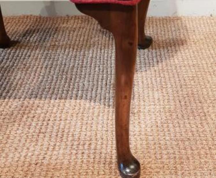Edwardian Walnut Open Arm Chair - Image 2