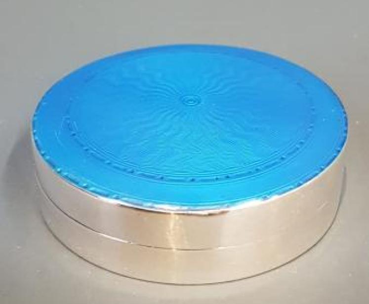 Edwardian Liberty Silver and Enamel Box - Image 1