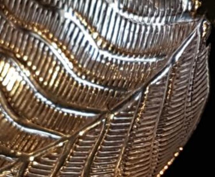 Unusual George III Silver Leaf Caddy Spoon  - Image 2