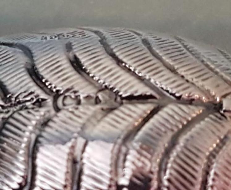 Unusual George III Silver Leaf Caddy Spoon  - Image 7