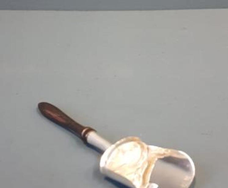 George III Silver Tea Scoop  - Image 1