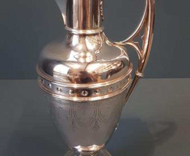 Large George V Silver Wine Ewer - Image 1