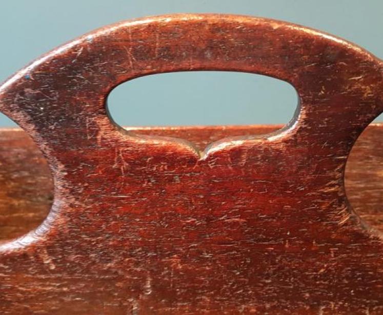 George III Oak Country House Cutlery Tray - Image 4