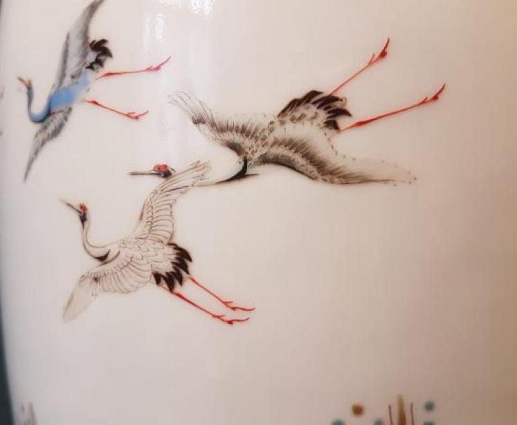 Edwardian Oriental Vase Lamp - Image 3