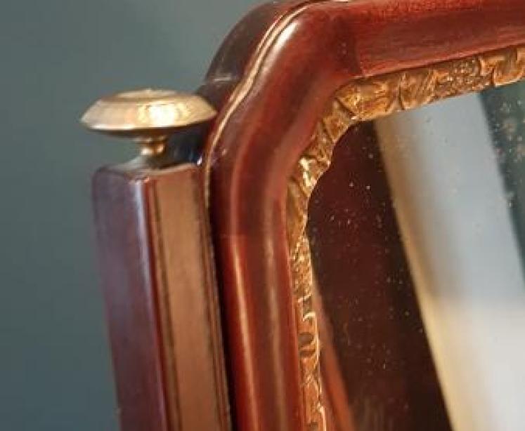 George III Mahogany Toilet Mirror - Image 5