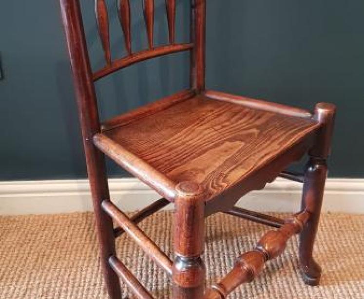 Set of 6 George III Ash and Elm Country Chairs - Image 4