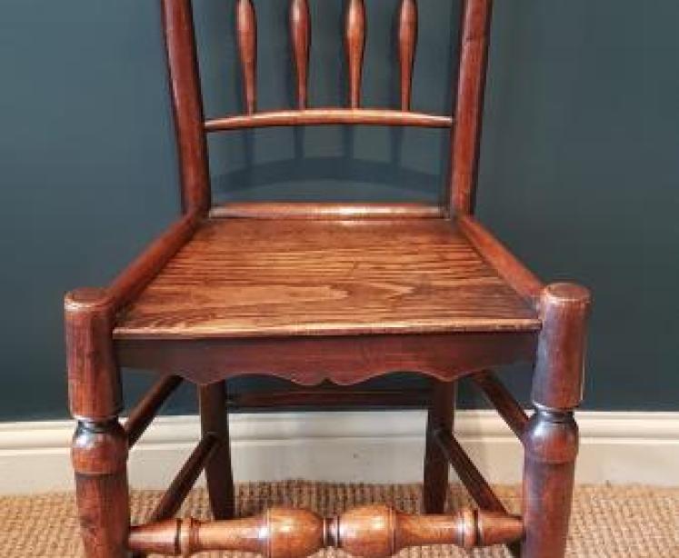 Set of 6 George III Ash and Elm Country Chairs - Image 5