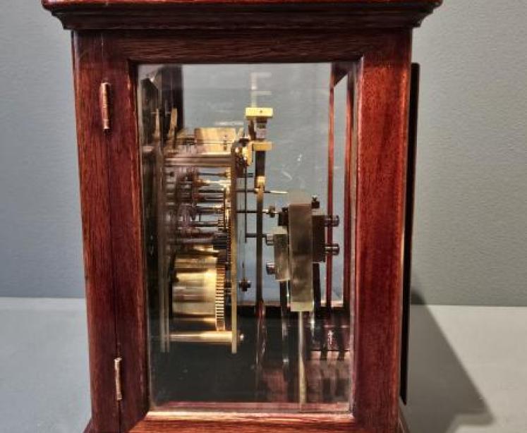 Mahogany Cased Four Glass Mantel Clock  - Image 3