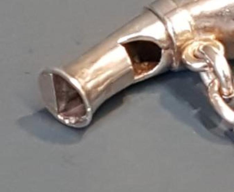 Sampson Mordan Silver Horn Whistle and Vinaigrette  - Image 2