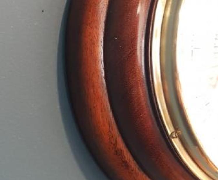 Victorian Turned Mahogany Barometer  - Image 4