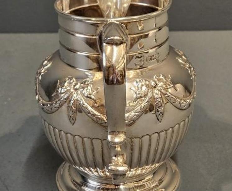 Large Edwardian 400g Silver Jug - Image 3