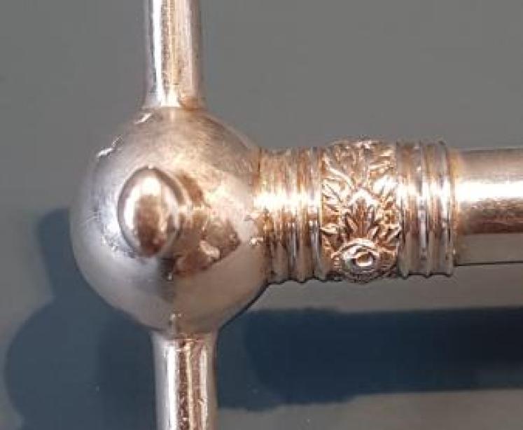 Matching Pair of Solid Silver Knife Rests - Image 4