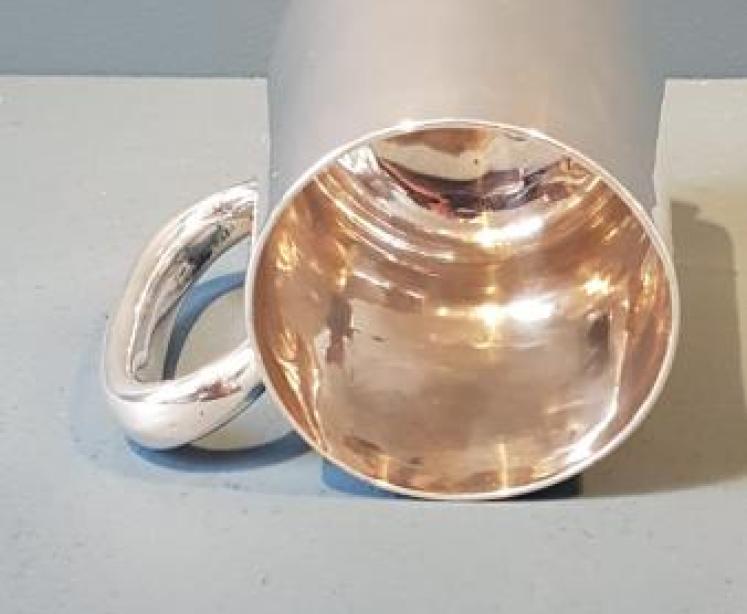 Victorian Silver Pint Tankard - Image 4