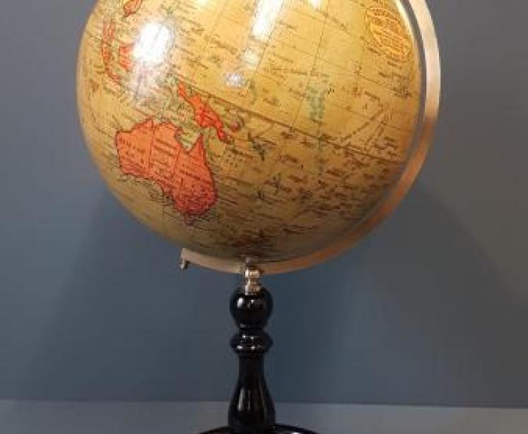 Superb 1930's Geographia 10" Paper Mache Globe - Image 1