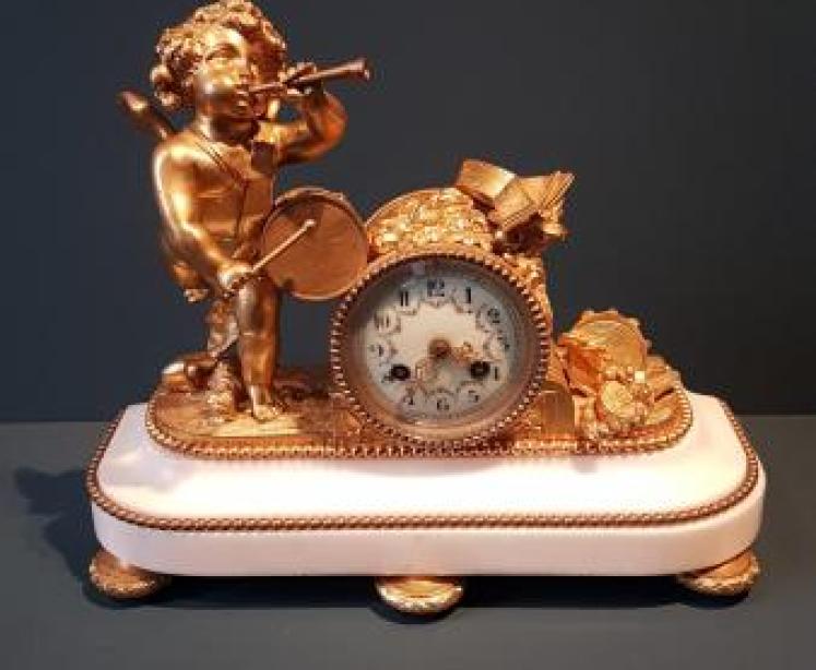 Fine Quality Victorian Ormolu Mantel Clock - Image 1