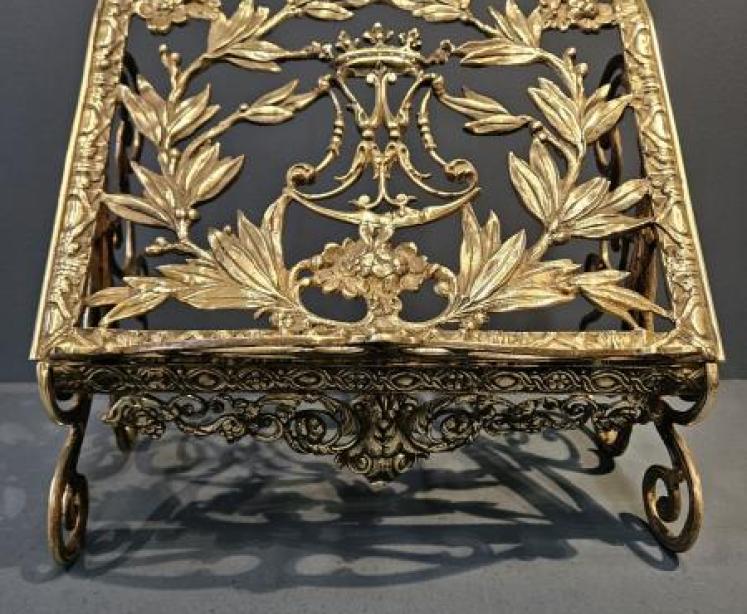 Victorian Brass Book Easel - Image 3