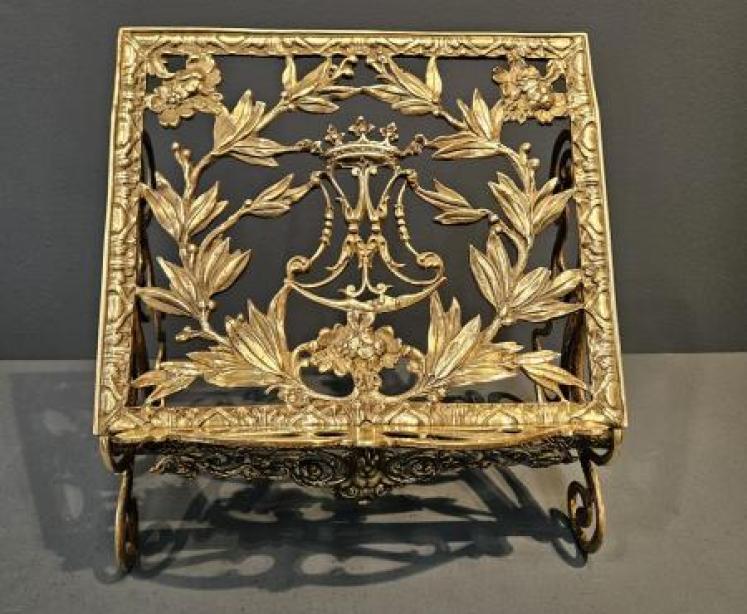 Victorian Brass Book Easel - Image 5