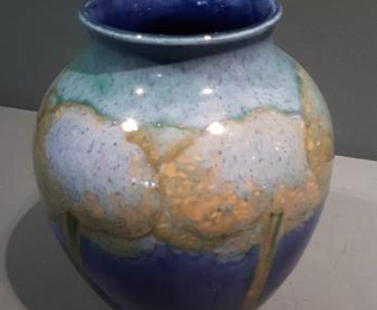 Large Early Moorcroft Moonlit Blue Vase  - Image 1