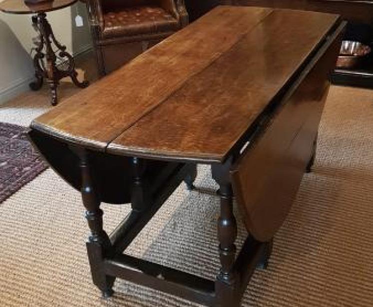 8 Seater George II Oak Oval Table - Image 2