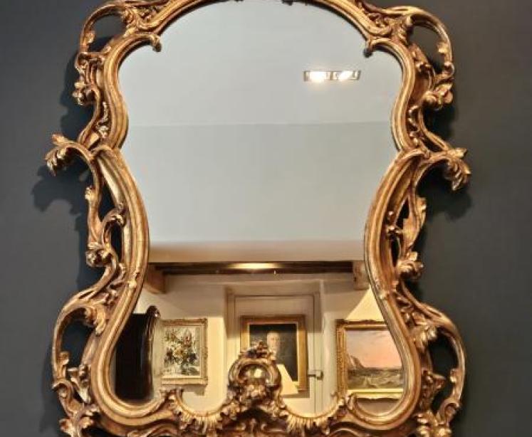 Edwardian Timber Gilt Mirror - Image 1