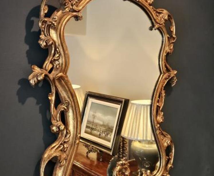 Edwardian Timber Gilt Mirror - Image 4
