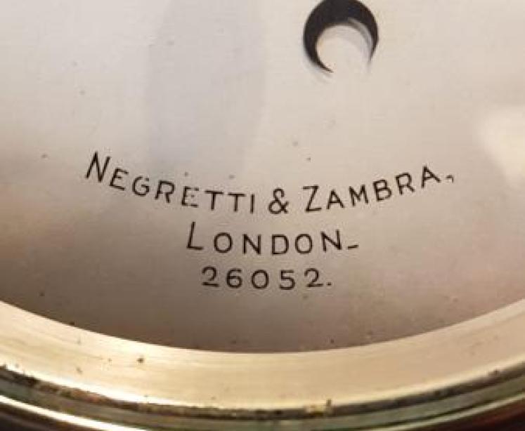 Negretti and Zambra Oak Cased Barometer - Image 3