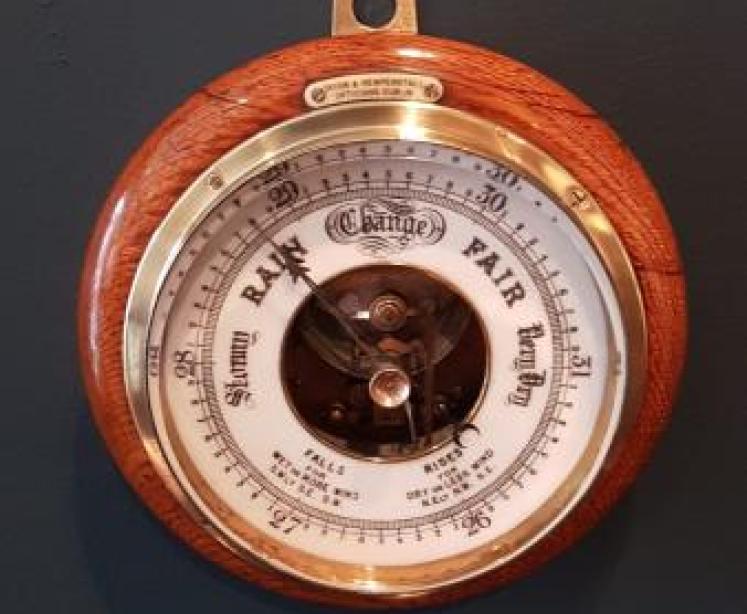 Victorian Dublin Aneroid Barometer - Image 5