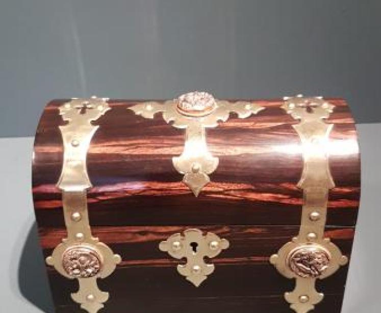 Victorian Coromandel Stationary and Letter Box - Image 6