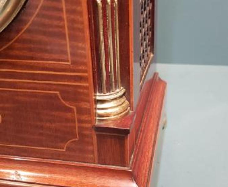 Russells Liverpool Double Fusee Bracket Clock - Image 4