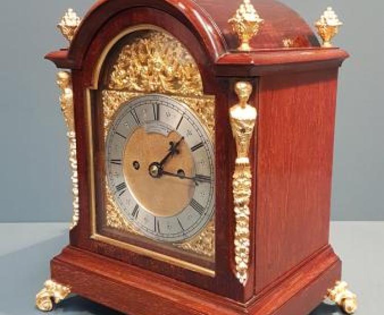 Victorian Bracket Clock by Goldsmiths & Silversmiths - Image 6
