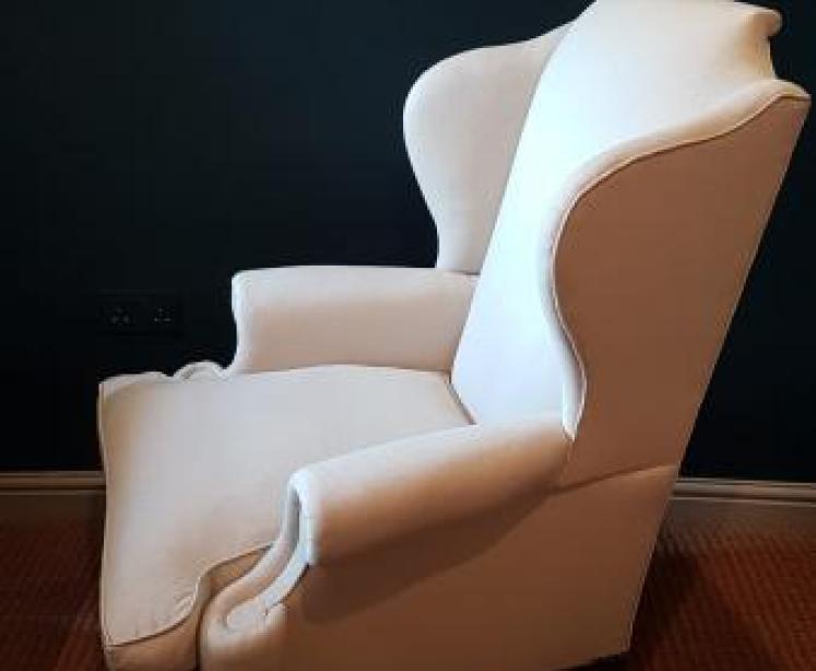 Pair of Victorian Wing Back Arm Chairs - Image 7