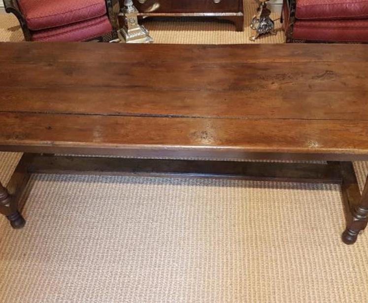 George III Oak Farmhouse Refectory Table - Image 7