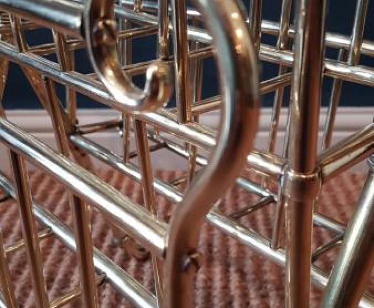 Superb Large Edwardian Brass Magazine and Paper Rack - Image 3