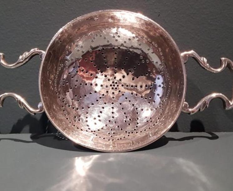 Early George II Silver Lemon Squeezer - Image 6