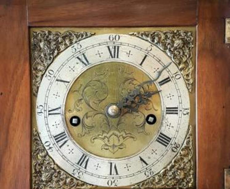 Superb Victorian Inlaid Walnut Weight Driven Grandmother Clock - Image 3