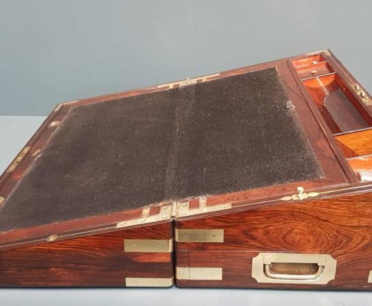 Large Victorian Rosewood Writing Slope - Image 3
