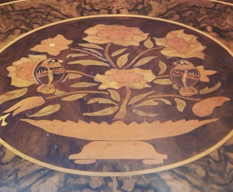 Victorian Walnut Marquetry Chest - Image 4