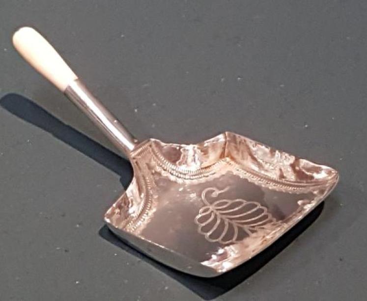 Georgian Silver Tea Scoop  - Image 1