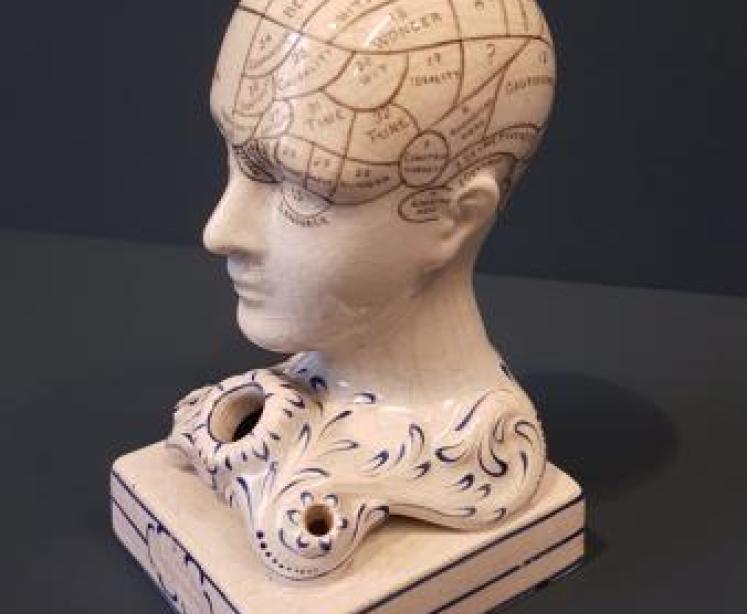 Victorian Bridges Phrenology Head Pen & Ink Stand  - Image 2