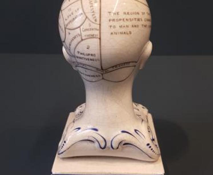 Victorian Bridges Phrenology Head Pen & Ink Stand  - Image 3