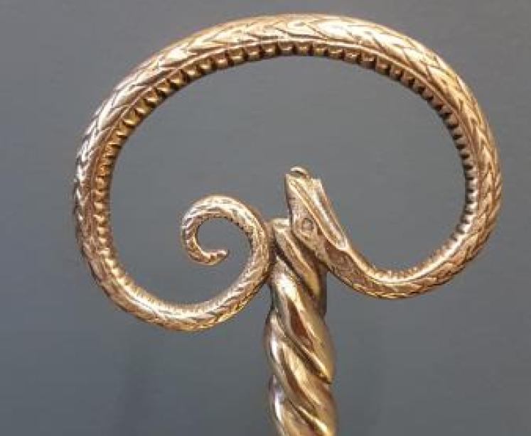 Early Victorian Brass Country House Door Stop - Image 2