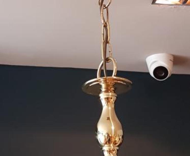 Large Edwardian 12 Arm 2 Tier Chandelier  - Image 5